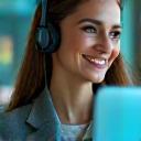 Customer support agent helping a client remotely